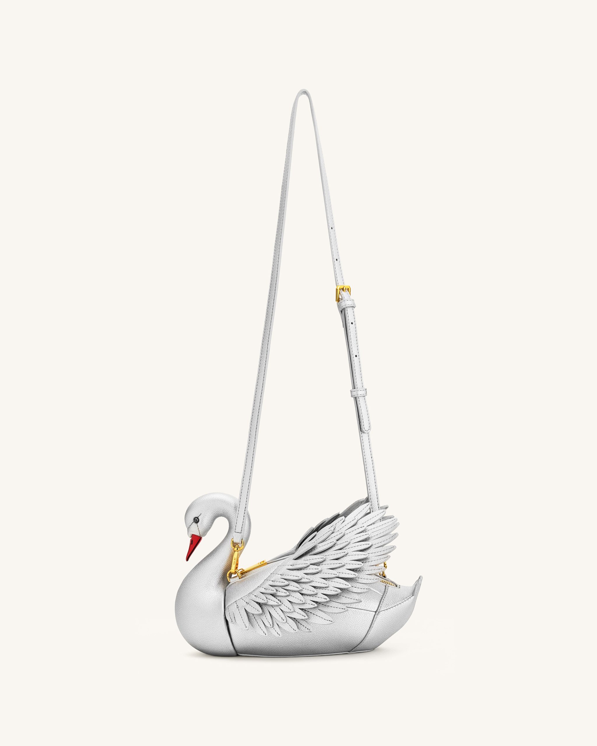 Alani Swan Shaped Crossbody Bag - Silver - Image 2