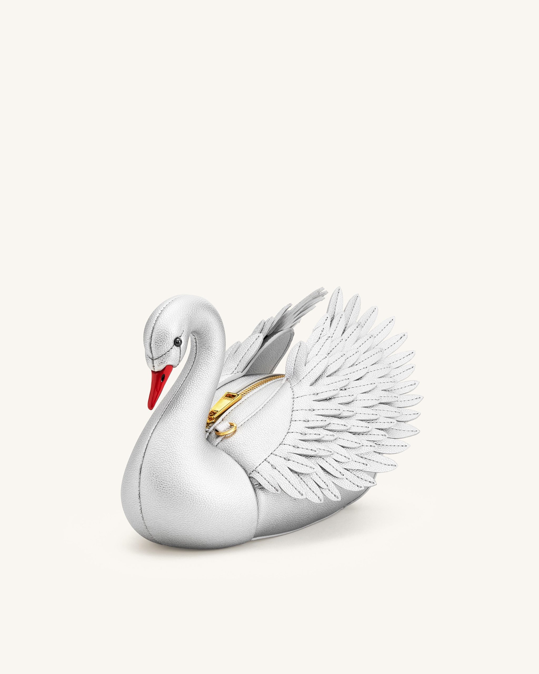 Alani Swan Shaped Crossbody Bag - Silver - Image 3