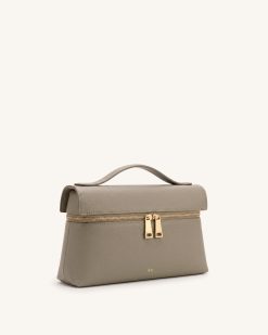 Alternative view of Thea Top Handle Bag - Mocha Grey Brown