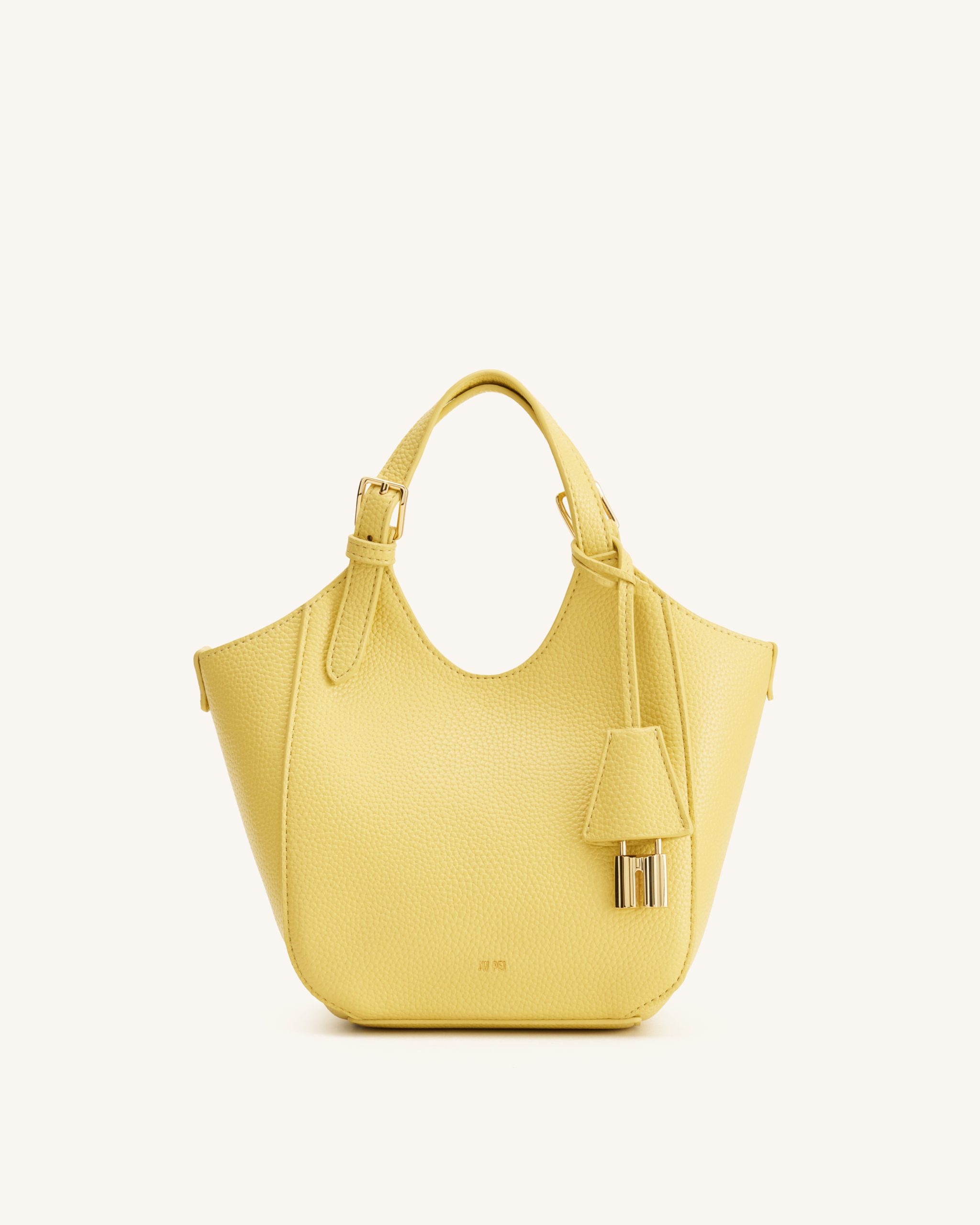 Ines Padlock Tote Bag - Yellow - Image 3