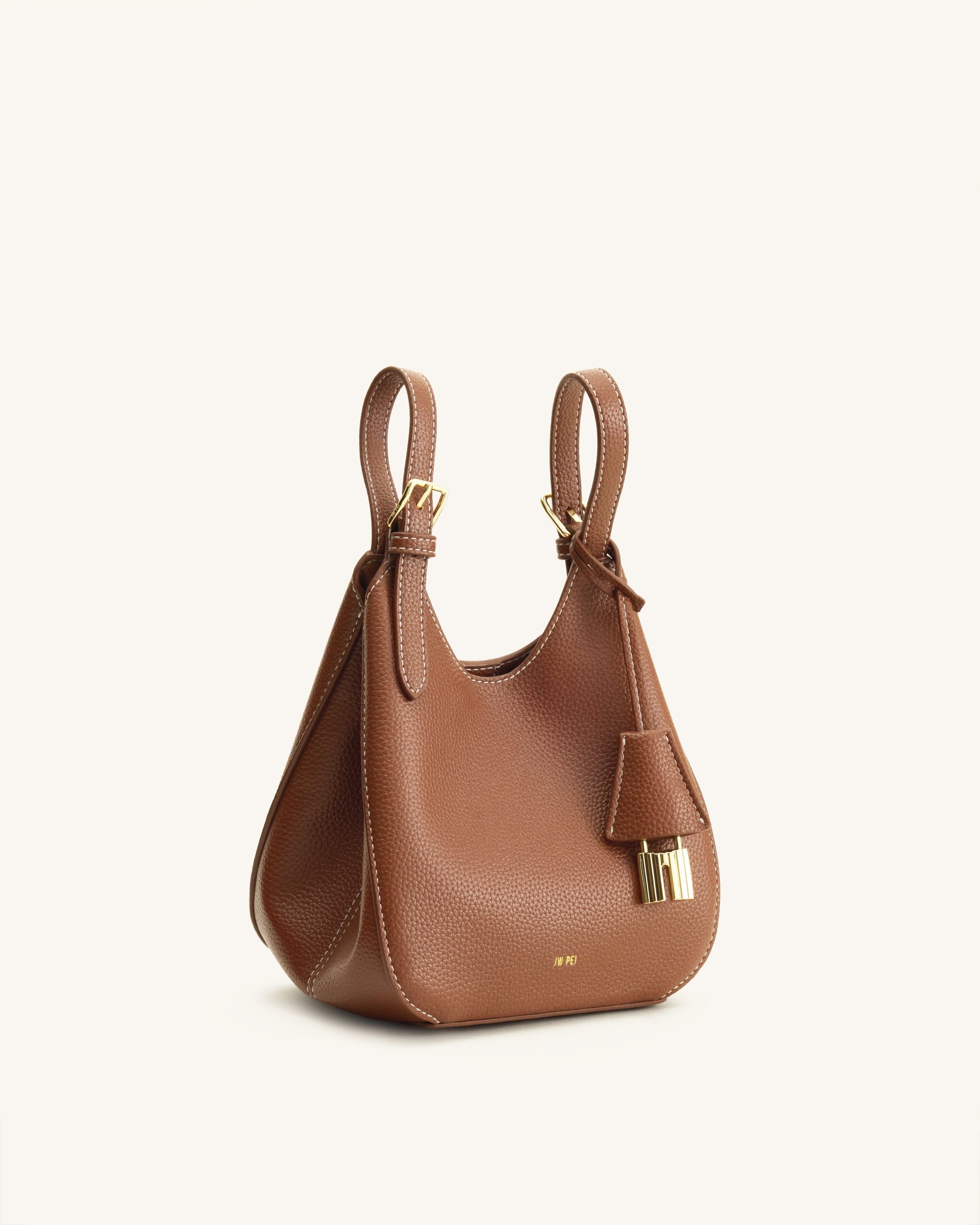 Ines Padlock Tote Bag - Chocolate Brown - Image 5