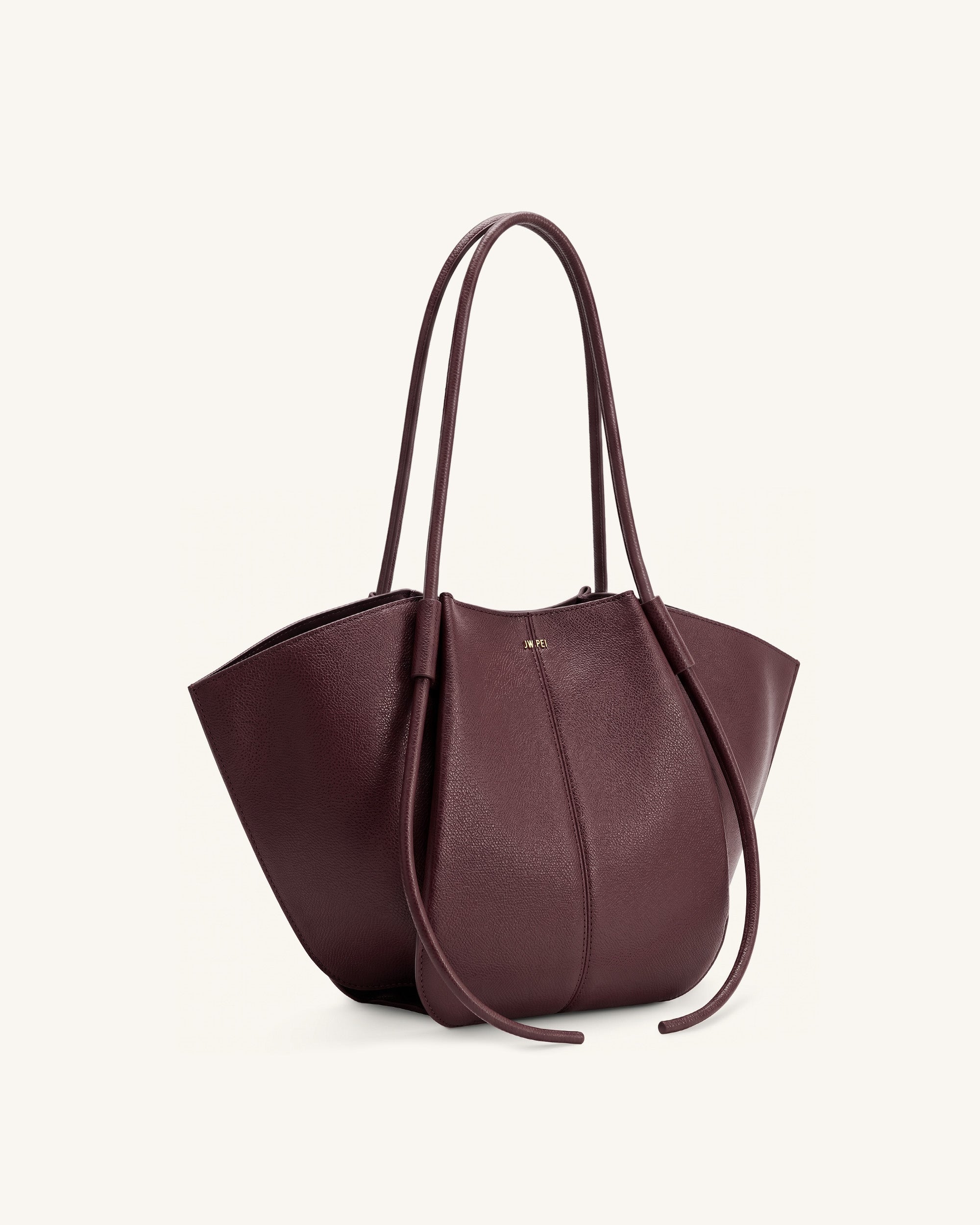 Nala Wide Tote Bag - Deep Burgundy - Image 2