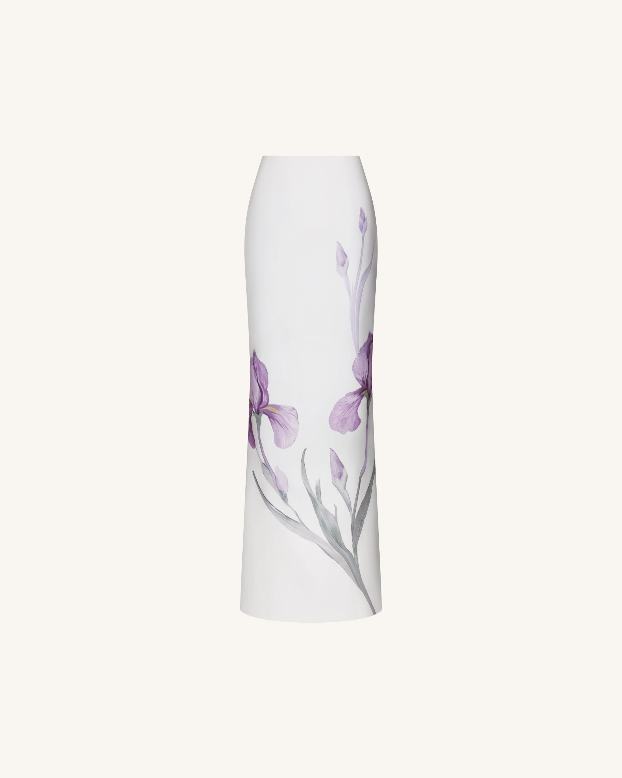 Iris Motif Maxi Skirt - White - Image 2