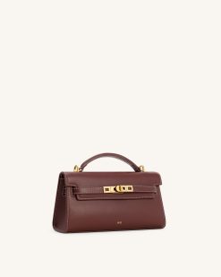 Alternative view of Noor Top Handle Bag - Reddish Brown
