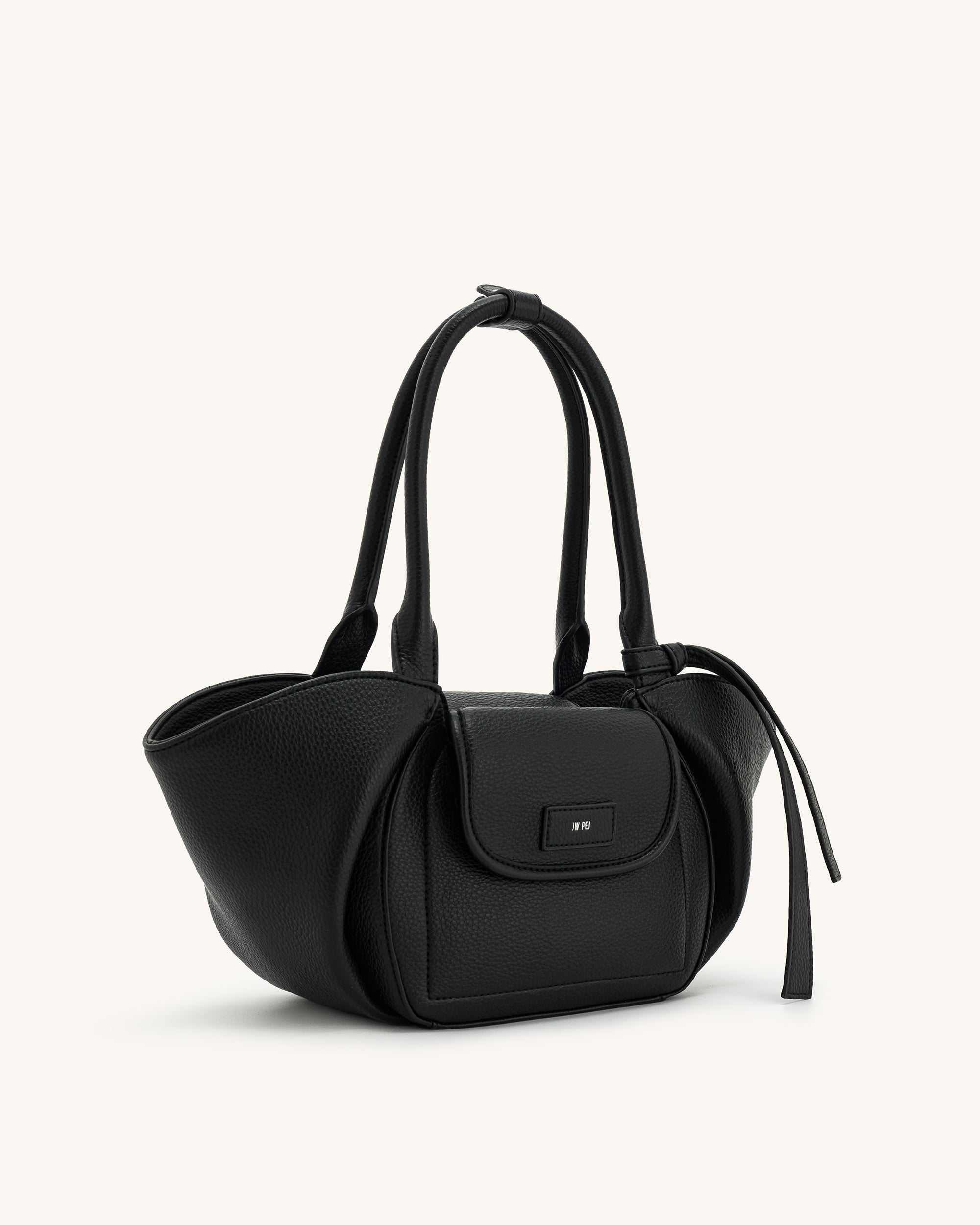 Zoey Pockets Shoulder Bag - Black - Image 2