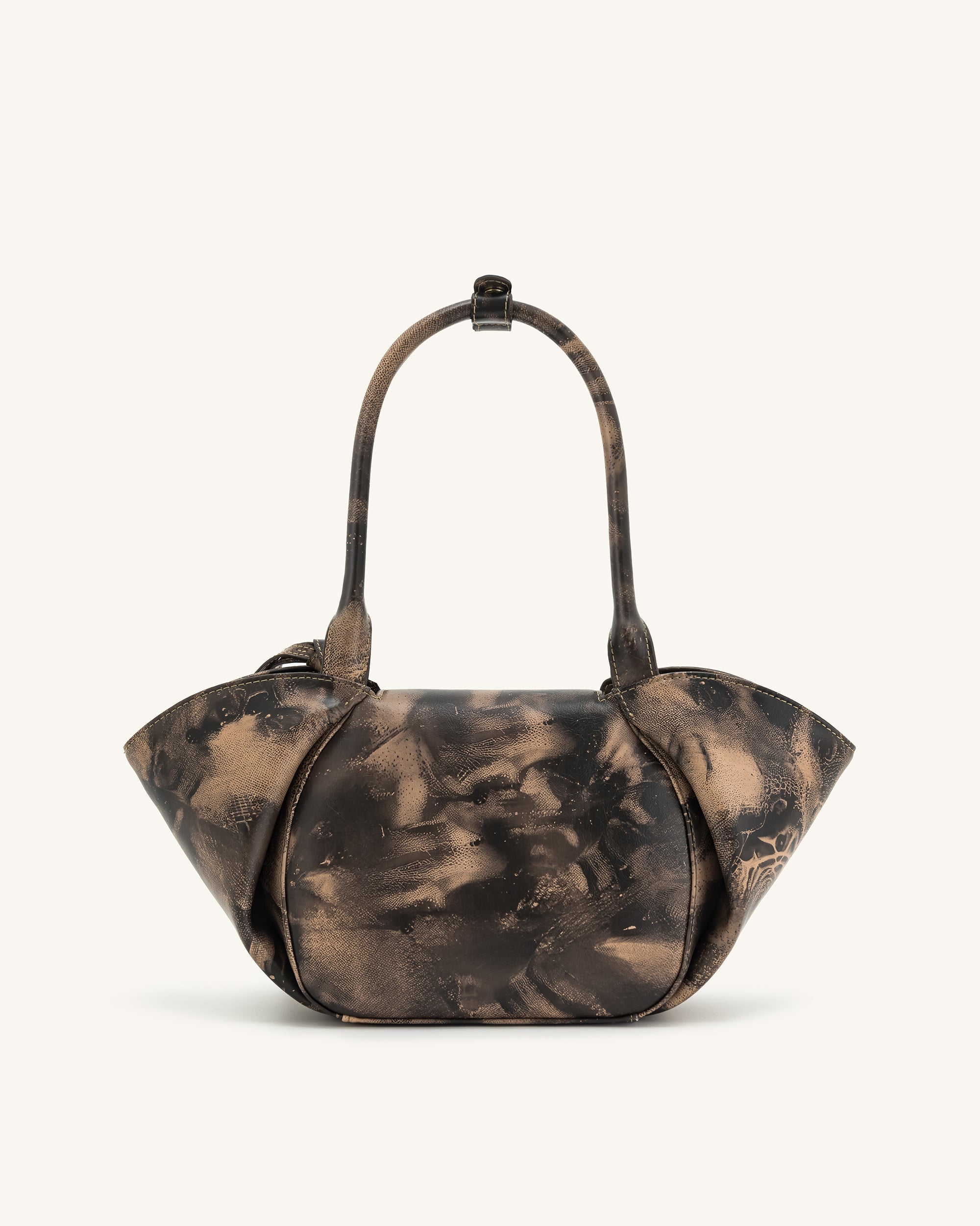 Zoey Pockets Shoulder Bag - Brown - Image 3