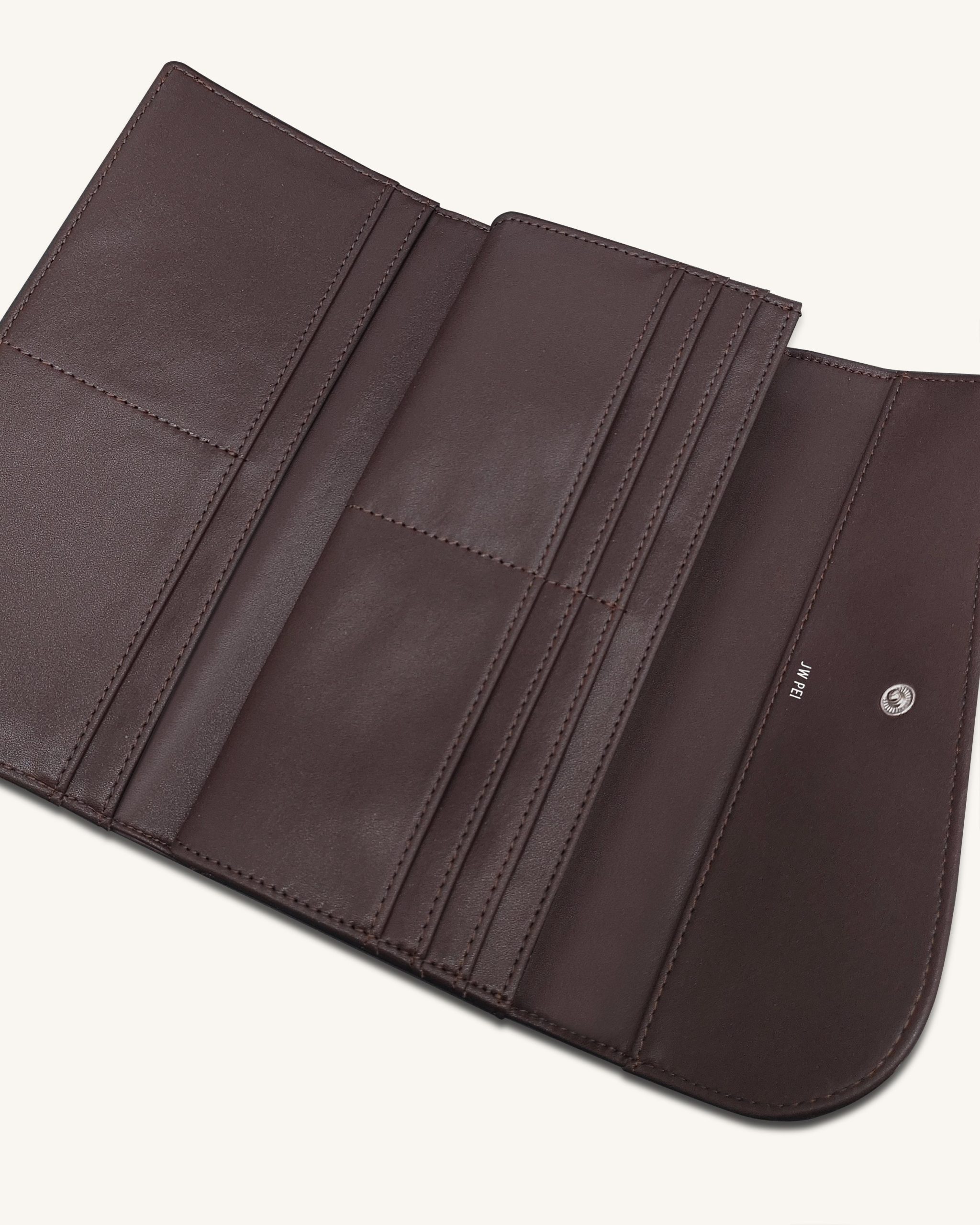 Seren Flap Long Wallet - Chestnut Black - Image 4