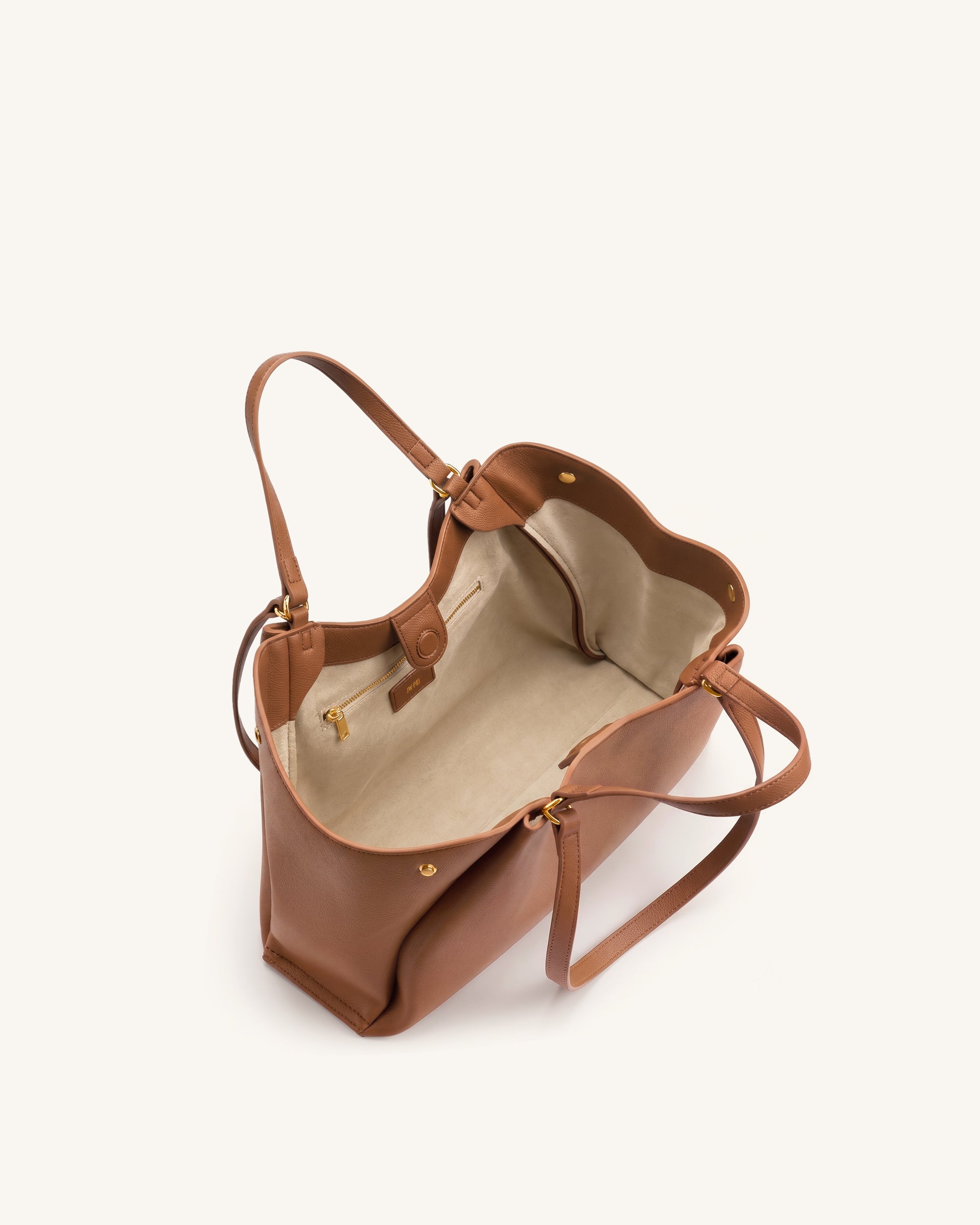Virelia Double Handle Tote Bag - Cognac - Image 4