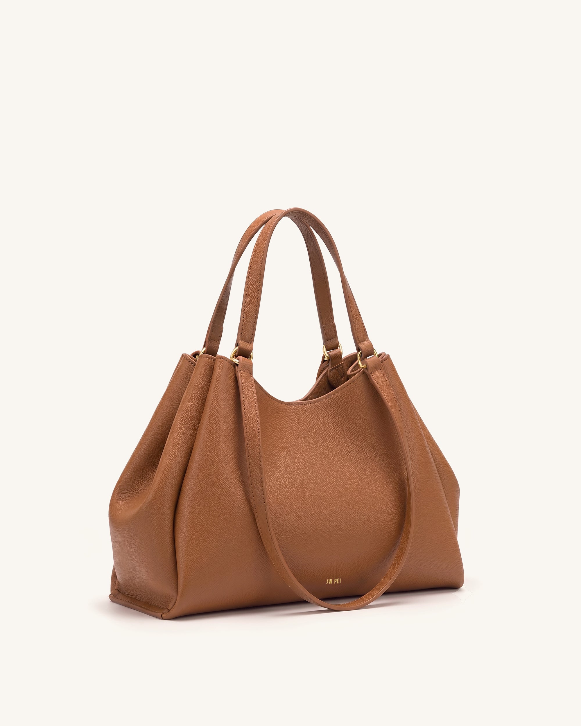 Virelia Double Handle Tote Bag - Cognac - Image 3